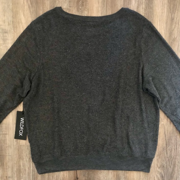 HP 🎉 NWT Wildfox Black Rainbow Sweater - Picture 5 of 9